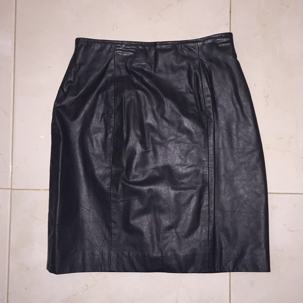 🖤Byrnes & Baker | Vintage Leather Skirt🖤